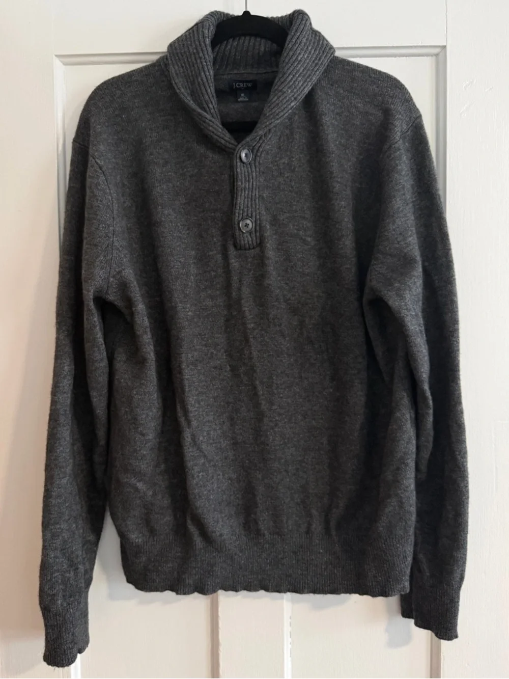 J. Crew Men’s Shawl-collar sweater in supersoft lambswool blend XL